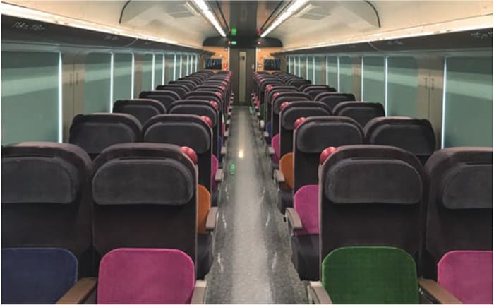 Limited Express Hamanasu regular seating in Cars 2-5