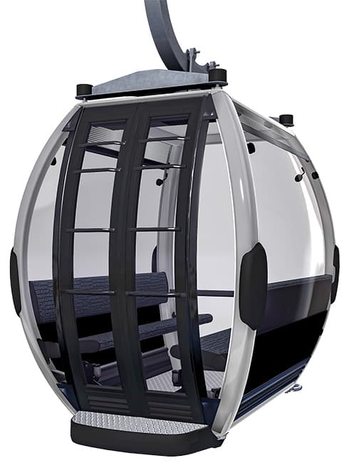 All gondolas are barrier-free and fully air-conditioned
