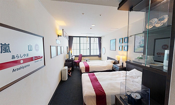 The Randen Train Room in Kyoto Tower Hotel