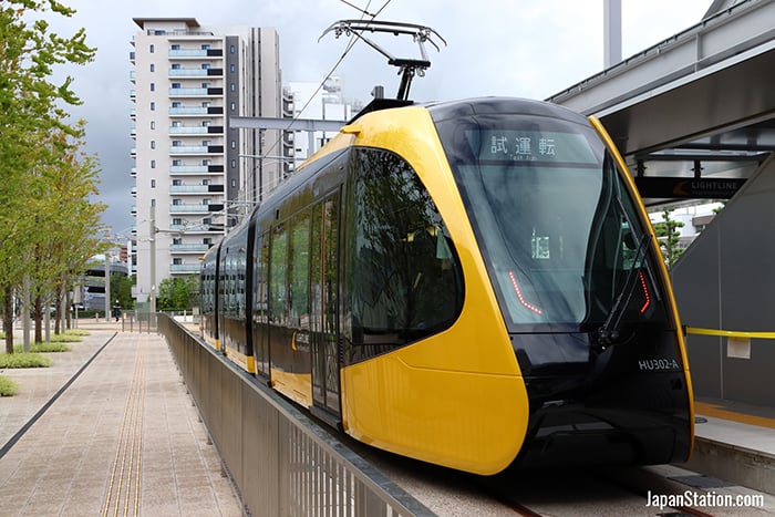 Japan’s newest tram service is called the Lightline