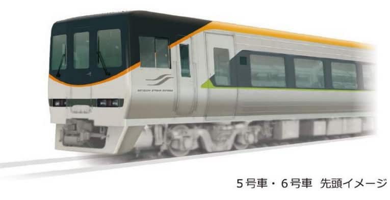 A design image of car 5/6 on the renewed #8000 series