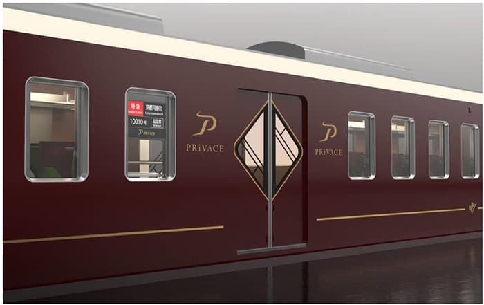 A design image of the new Hankyu Railway PRiVACE car