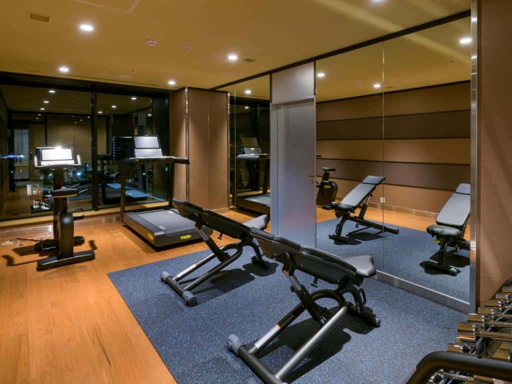 The hotel's fitness gym has the latest equipment