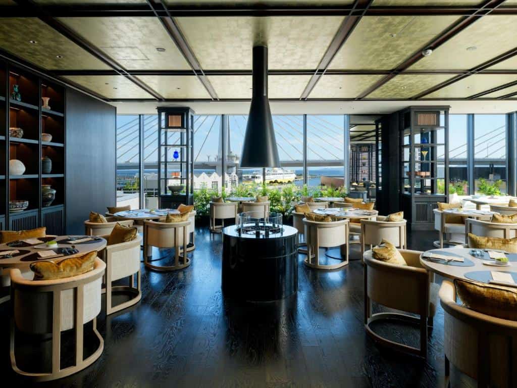 The hotel restaurant