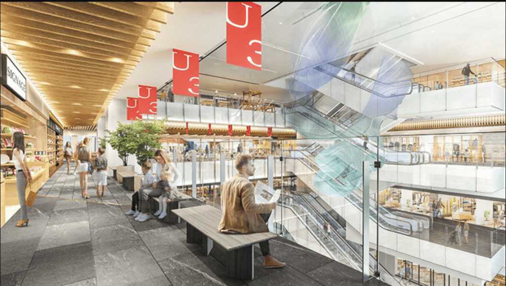 A design image of Kitte Osaka's interior
