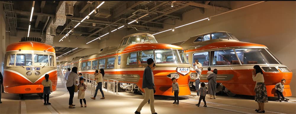 The Romancecar Gallery at Odakyu's Romancecar Museum