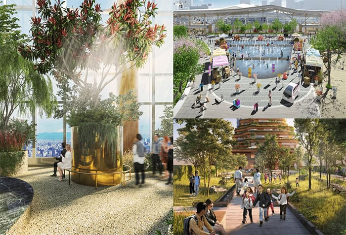 New park at Takanawa Gateway City
