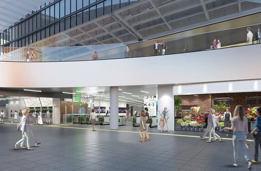 The concourse in front of the 3rd floor ticket gates