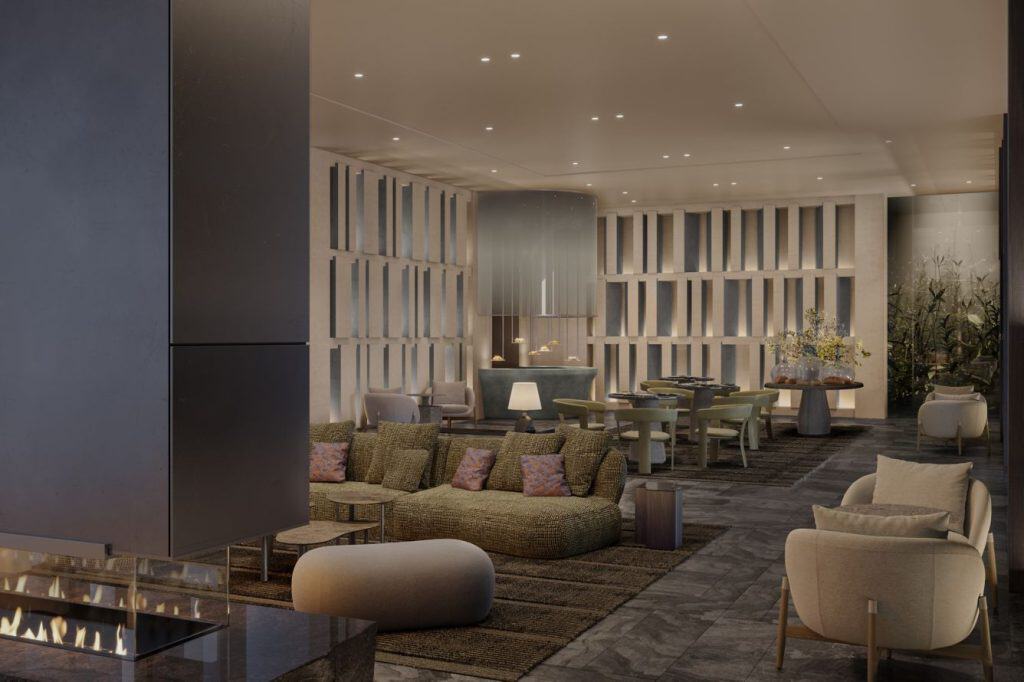 The lobby lounge