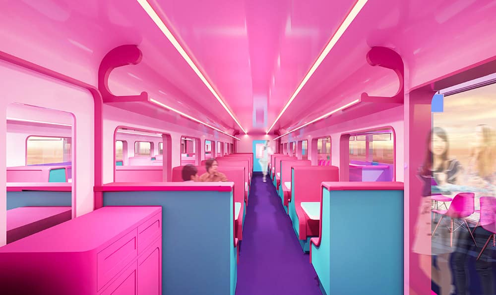 A design image of Car 2's interior