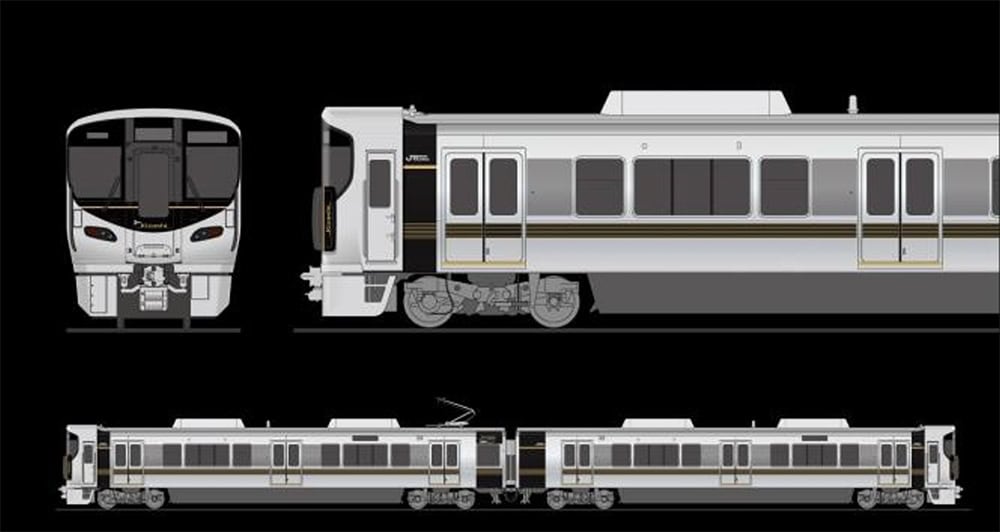 The new train's layout