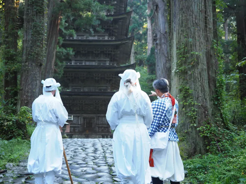 Pilgrims on Mount Haguro